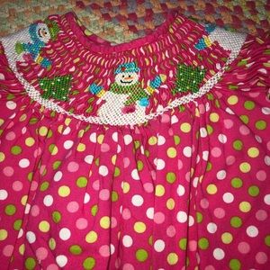 Smocked Snowman bodysuit ☃️ 6 months